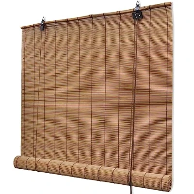 Afbeelding van Rolgordijn 100x220 cm bamboe bruin