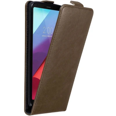 Afbeelding van Cadorabo Hoesje geschikt voor LG G6 in KOFFIE BRUIN Beschermhoes flip design Case Cover met magnetische sluiting