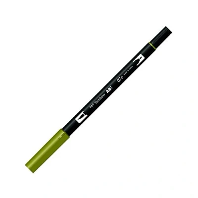 Afbeelding van Tombow ABT dubbele brushpen green ochre 076