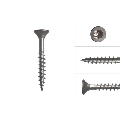 Afbeelding van Wovar Spaanplaatschroeven RVS A2 4 x 30 mm Torx 20 200 Stuks