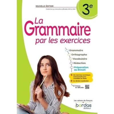 Image de La Grammaire par les exercices 3e 2023 Cahier élève