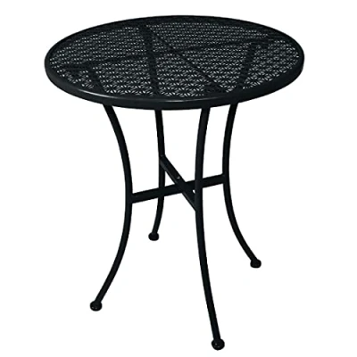 Afbeelding van Bistrotafel, rond, staal, zwart, 600 mm motieven