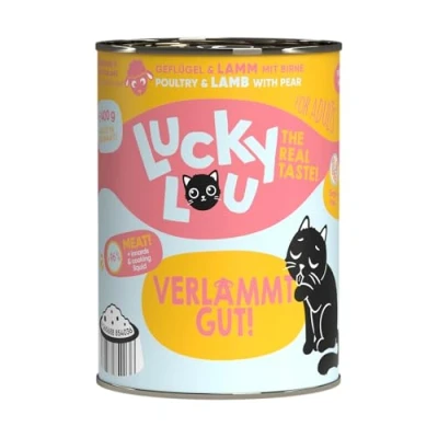 Afbeelding van LuckyLou Cat Life Stage Adult Blik 6x400g Gevogelte &amp; Lam