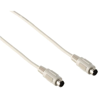 Afbeelding van Mini DIN 6 pins PS/2 datakabel / beige 1,8 meter