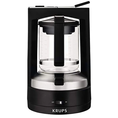 Afbeelding van Krups KM468910 Koffiezetapparaat Zwart Capaciteit koppen: 12 Met drukzetsysteem