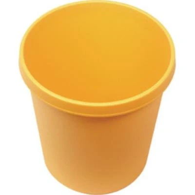 Image de helit Corbeille à papier en plastique, rond,30 litres,noir