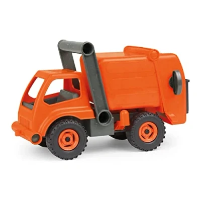 Afbeelding van Lena 04216 EcoActive vuilniswagen met vuilnisemmer, bedrijfsvoertuig ca. 30 cm, robuuste vuilniswagen, natuurlijke houtgeur door milieuvriendelijk houtaandeel Speelvoertuig voor kinderen vanaf 2 jaar