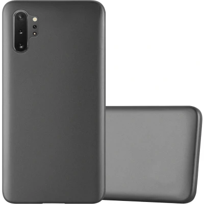 Afbeelding van Cadorabo Hoesje geschikt voor Samsung Galaxy NOTE 10 PLUS in METALLIC GRIJS Beschermhoes gemaakt van flexibel TPU silicone Case Cover