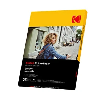 Afbeelding van KODAK 9891266 25 vellen 230g/m² fotopapier, glanzend, A4 formaat (21x29,7cm), Inkjet printen
