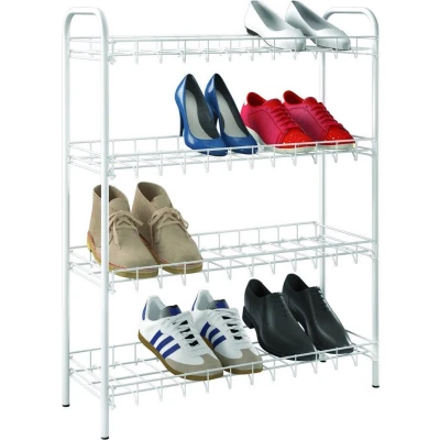 Afbeelding van Tomado Schoenenrek 4 Etages 35X25X83.5 Cm Wit