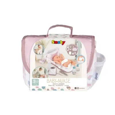 Afbeelding van Smoby Baby Nurse Luiertas Babypop