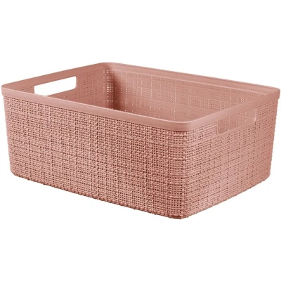 Afbeelding van Curver Opbergmand Jute Look 12L Roze