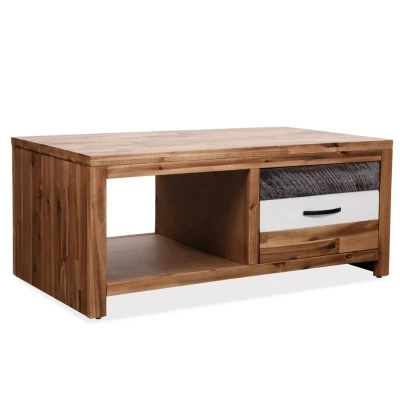 Afbeelding van Salontafel 90x50x37,5 cm massief acaciahout