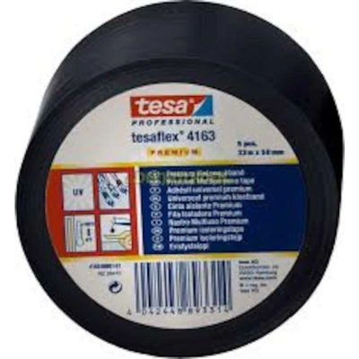 Afbeelding van tesa PREMIUM 04163 00009 92 Isolatietape tesaflex 4163 Zwart (l x b) 33 m 38 mm 1 stuk(s)