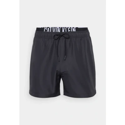 Afbeelding van Calvin Klein Swimwear Medium Double Zwemshorts, Heren, Maat: XL, Black