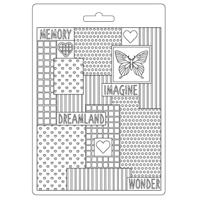 Afbeelding van Stamperia Soft Mould A5 Daydream Patchwork (K3PTA5615) (DISCONTINUED)