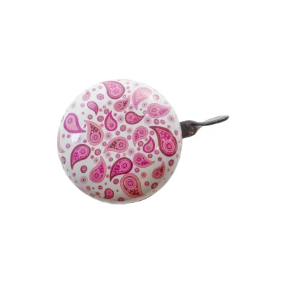 Afbeelding van BB fietsbel meisje paisley motief roze