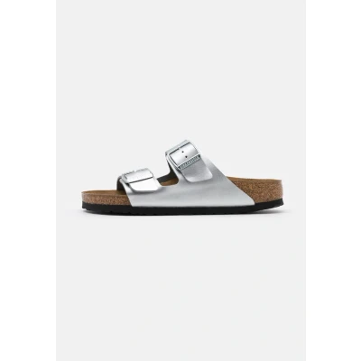 Afbeelding van Birkenstock Arizona Dames Slippers Zilver Maat 35
