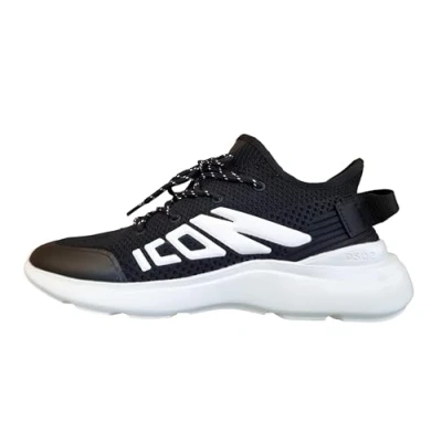 Afbeelding van DSQUARED2 ICON Sneakers laag, Heren, Maat: 41, Black Textiel/ synthetisch