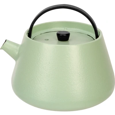 Afbeelding van Cosy&amp;Trendy Billy Theepot 0L38 Gietijzer Muntgroen