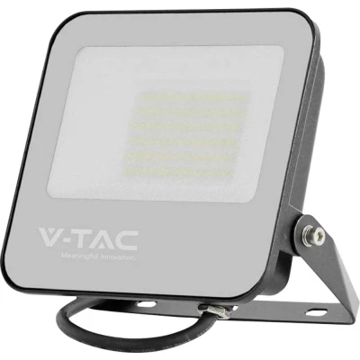 Afbeelding van V TAC VT 4456 Zwarte LED Schijnwerpers 185lm/w IP65 50W 9250 Lumen 4000K