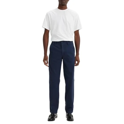 Image de Levi&#039;s Pantalon droit XX Chino Authentic pour homme, Navy Blazer Soft Gd, 32W / 30L