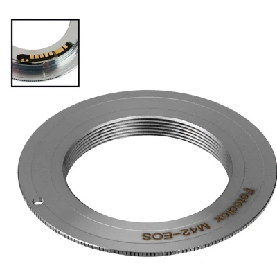Afbeelding van Fotodiox Pro lens mount adapter compatibel met M42 Type 1 screw SLR naar Canon EOS (EF, EF S) camera body