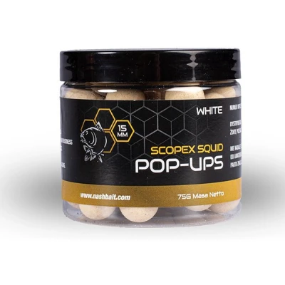 Afbeelding van Nash Scopex Squid Pop ups White 12mm 75g