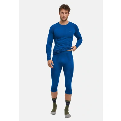 Afbeelding van FALKE Heren Basic Broek 3/4 M TI Sneldrogend functioneel materiaal 1 stuk Blauw (Yve 6714) Ecologisch S