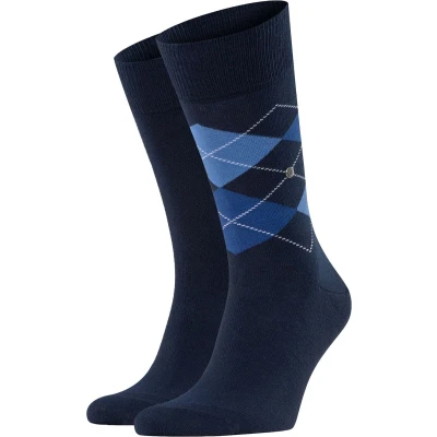 Afbeelding van Burlington Everyday 2 Pack Donkerblauw 6121 maat 40 46 Heren Halfhoge sokken Stretch Suitable Herenkleding