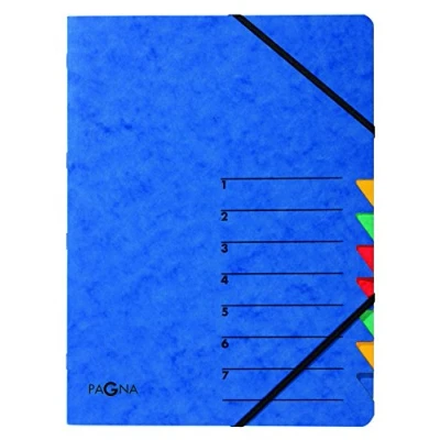 Image de Pagna trieur easy, a4, carton, 7 compartiments, bleu 24061 02