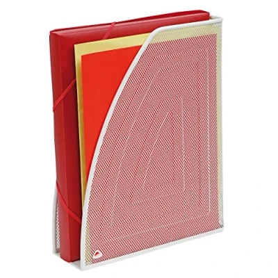 Afbeelding van Alba tijdschriftenhouder in mesh metaal, wit
