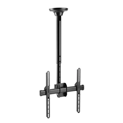 Afbeelding van RICOO D0244 Plafond tv beugel 23 55 inch (58 140 cm) draaibaar kantelbaar televisie hangend LCD scherm gebogen VESA bevestiging 400 x zwart