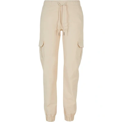Afbeelding van Urban Classics HIGH Waist Cargobroek, Dames, Maat: 3XL, Concrete