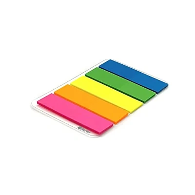 Afbeelding van Verplaatsbare gelamineerde bladwijzers, 25 x 5 kleuren, 45 12 mm