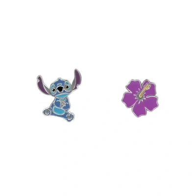 Afbeelding van Stitch and Flower E906358SL.PH oorstekers voor meisjes, Sterling zilver, zilver