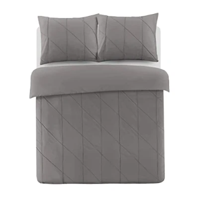 Afbeelding van Papillon Canberra Dekbedovertrek Eenpersoons 140x200/220 cm + 1 kussensloop 60x70 Grijs