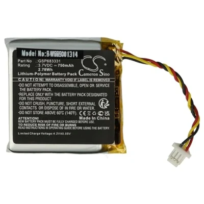 Afbeelding van vhbw Batterij compatibel met JBL Live 660NC, 660 audio hoofdtelefoon, draadloze hoofdtelefoon (750 mAh, 3,7 V, Li polymeer)