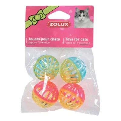 Afbeelding van Zolux Kattenspeelgoed Bal Met Bel Assorti 4 CM ST (383759)