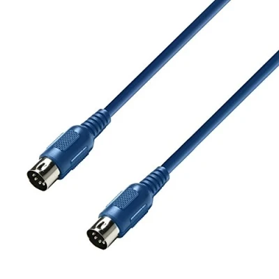 Image de Adam Hall Cables 3 STAR MIDI 0075 BLU Câble 0,75 m bleu
