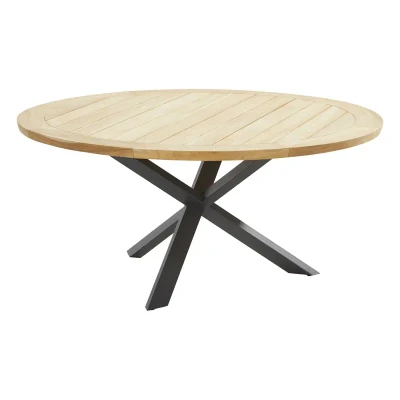 Afbeelding van Taste Prado Dining Tafel Teak Antracite dia. 160 cm 4SO