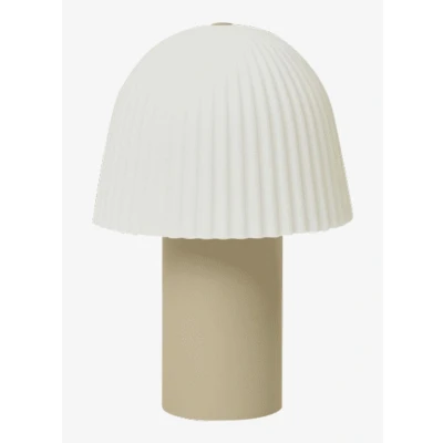 Afbeelding van ferm LIVING Frill Portable Taffellamp Cashmere/White