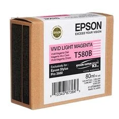 Afbeelding van Epson T580B (C13T580B00) Inktcartridge Vivid Licht magenta
