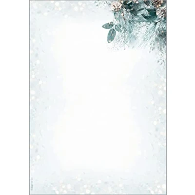 Afbeelding van SIGEL DP424 Kerstpapier &quot;Eucalyptus Magic&quot;, 90 g/m², A4, 100 vellen