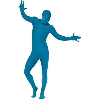 Afbeelding van Volwassenenkostuum second skin Blauw, maat L