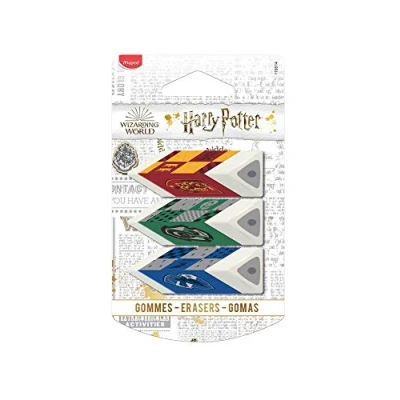 Image de 3 gommes pyramide Maped Harry Potter