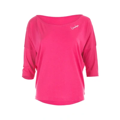 Afbeelding van Winshape 3/4 ARM Sport Tshirt, Dames, Maat: XXL, Deep pink