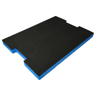 Afbeelding van vhbw inzetstuk geschikt voor Bosch Sortimo L Boxx 4.0 LB4 gereedschapskist hardschuim, zwart/blauw, 30 mm