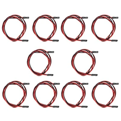 Afbeelding van HALJIA 10 stks 70 cm 2 pins Dupont kabel vrouwelijke naar terminal lijn voor 3d printers deel moederbord accessoire module