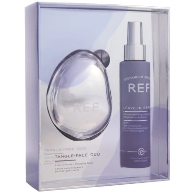Afbeelding van REF Stockholm Leave in serum Box 125ml + Detangling brush Hitte beschermende styling Ontwarrende borstel voor extra hydratatie en ontwarring Geschikt all haartypes perfect droog beschadigd haar